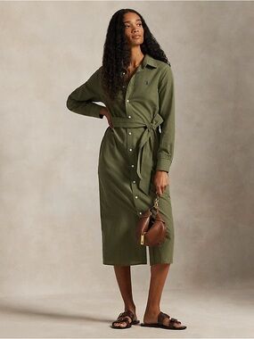 open lace back dress Crewneck Long-Sleeve Sweater Day Dress  Elizabeth Anthony